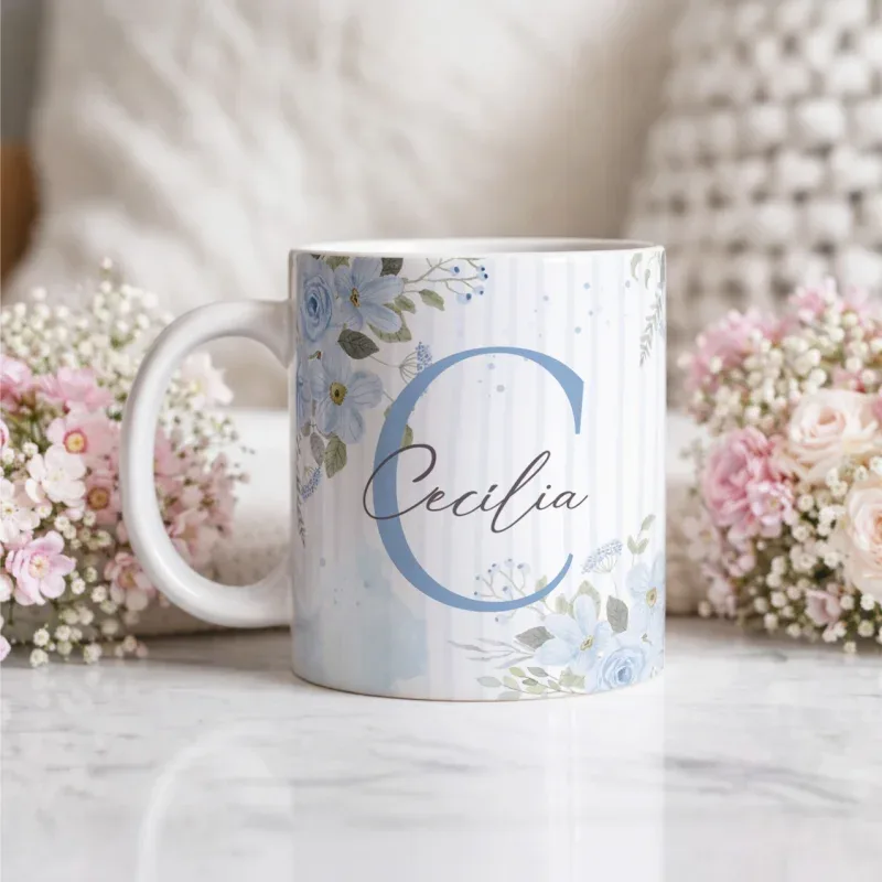 Caneca Alfabeto Floral A a Z V1-gallery