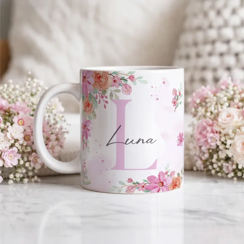 Caneca Alfabeto Floral A a Z V1-gallery