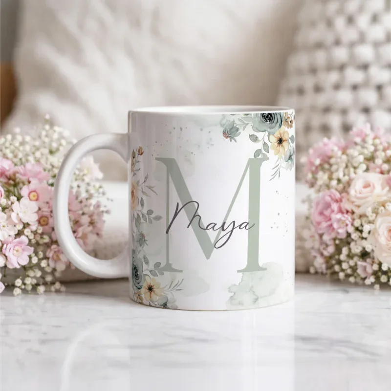 Caneca Alfabeto Floral A a Z V1-gallery