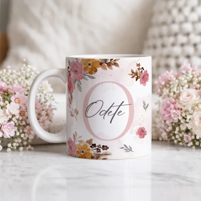 Caneca Alfabeto Floral A a Z V1-gallery