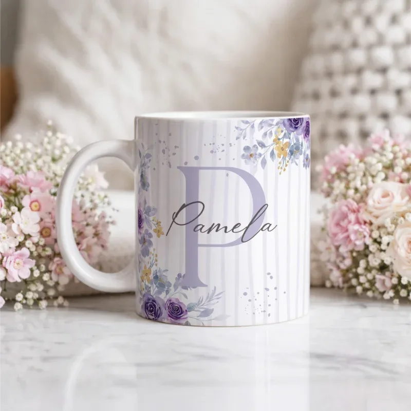 Caneca Alfabeto Floral A a Z V1-gallery