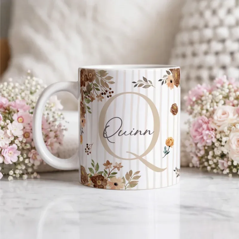 Caneca Alfabeto Floral A a Z V1-gallery