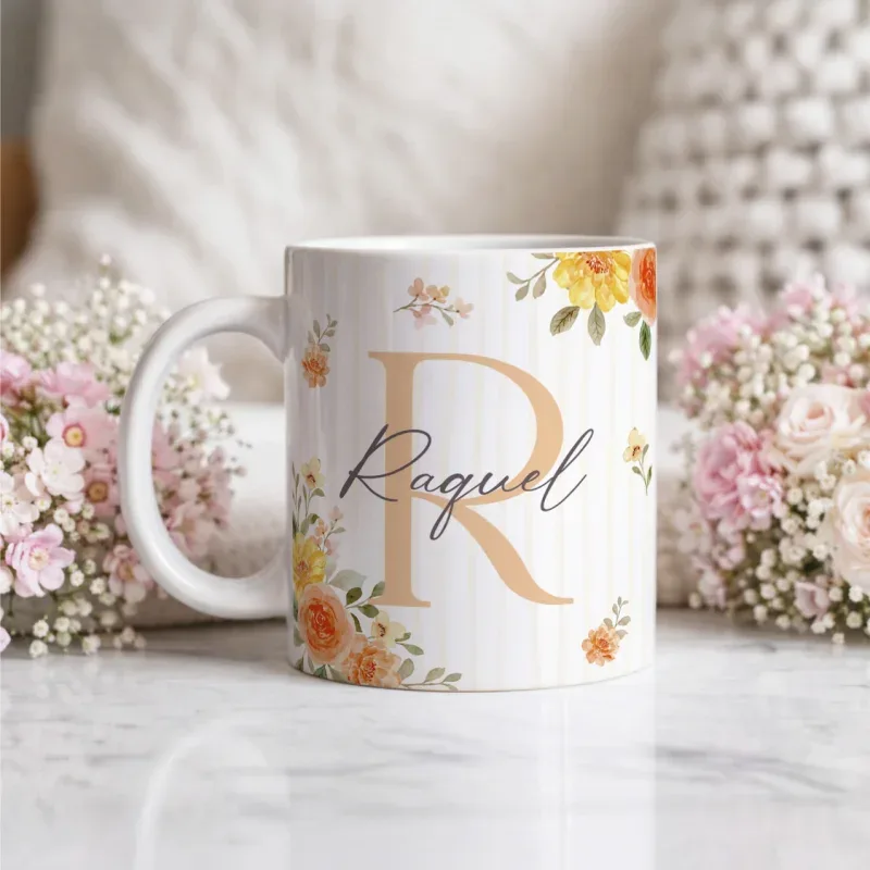 Caneca Alfabeto Floral A a Z V1-gallery