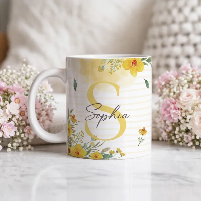 Caneca Alfabeto Floral A a Z V1-gallery