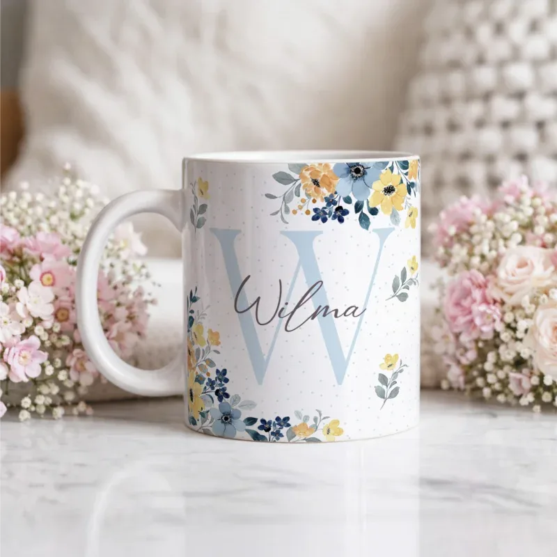 Caneca Alfabeto Floral A a Z V1-gallery