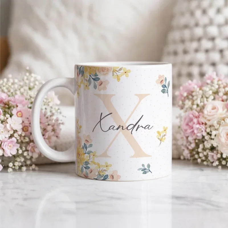 Caneca Alfabeto Floral A a Z V1-gallery
