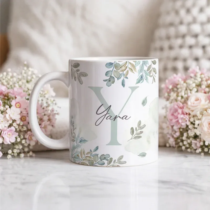 Caneca Alfabeto Floral A a Z V1-gallery