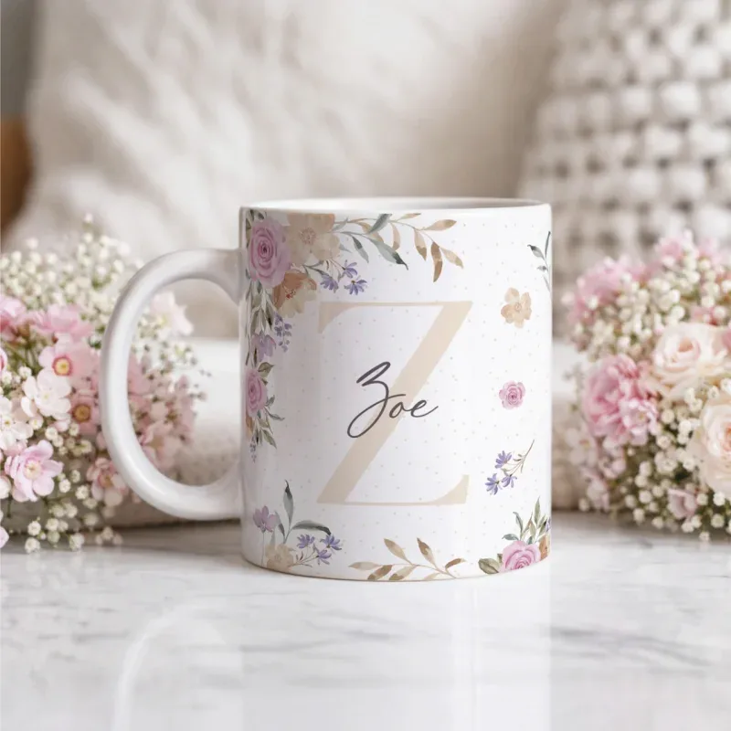 Caneca Alfabeto Floral A a Z V1-gallery